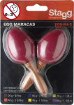 Plastikust marakas Stagg&nbsp;EGG-MA S/RD