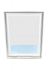 Plisseeritud kardin katuseaknale Velux, 66x118 cm, valge B-301000