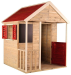 Puidust m&auml;ngumaja lastele, Wendi Toys M5R Summer Adventure, punane, 120 x 120 x 155 cm