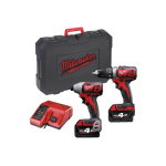 Akut&ouml;&ouml;riistade komplekt Milwaukee M18 BPP2D-402C