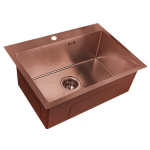 Roostevabast terasest valamu Euroliux D6045HC Copper koos sifooniga