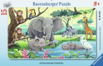 Ravensburger plaatpuzzle 15 tk Aafrikaloomad