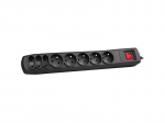 Natec NSP-0512 Surge protector 8 sockets, 5 m, must