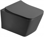 WC-pott Mexen Teo Rimless Duroplast Slim koos aeglaselt sulguva kaanega, Dark grey mat