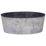 vidaXL valamu, must, &Oslash;40x15 cm, marmor