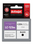 Tint ActiveJet AB-123BN | black | 15 ml | Brother LC123Bk, LC121Bk