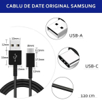 Samsung EP-DN950CBE Universāls Type-C Datu un Uzlādes Kabelis 1m Melns