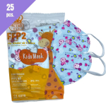 Laste FFP2 respiraator (n&auml;omask), 25 tk