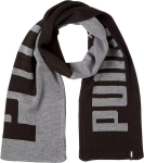 Puma Sallid Knit Scarf Black Grey 054057 01 054057 01