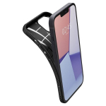 SPIGEN LIQUID AIR &Uuml;MBRIS IPHONE 13 PRO MAXILE, MATT MUST, IDEAALNE SOBIVUS