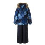 Huppa Poiste talvekomplekt WINTER, blue pattern/ navy, 104