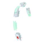 HHW06 GREEN HULA HOOP WITH WEIGHT + COUNTER HMS