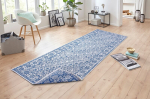 Northrugs kahepoolne vaip In-& Outdoor Curacao, sinine, 80x350 cm