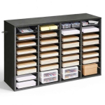 Dokumentide ja kirjavahetuse organiseerija ZH650, 36 lahtrit, must, 957 x 300 x 600 mm