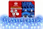 &Otilde;uevanik 300 LED j&auml;&auml;purikat ZIDPOL L-300S valge juhtmega, sinine v&auml;lk