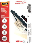 Fellowes A6 Glossy 125 Micron Laminating Pouch - 100 pack 0077511530722