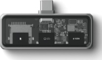 Satechi Usb-c jaotur: 100w Pd, 4k@60hz, 10gbps, heli, microsd