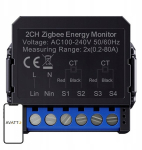 Avatto ZWPM16-2 nutikas kahesuunaline energiam&otilde;&otilde;tur, ZigBee 3.0, AC 100-240V, 50/60Hz, 0,2-80A, 10W, Tuya Smart / Smart Life
