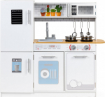 Ecotoys Wooden children's kitchen led light + pots