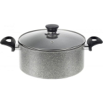 Pot BALLARINI Ferrara with 2 handles and lid Granite 24 CM FERG25D.24D
