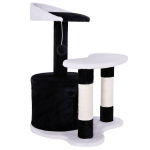 Leonto kraapimispost, must/valge, 65 cm