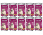 Dr. Trend Premium Steriliseeritud toit kassidele kanakastmega, 10 x 400 g