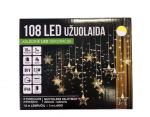 Valguskardin Lumehelbed/T&auml;hed 108 LED/ 160cm x 100cm, v&auml;rv: soe valge / k&uuml;lm valge (313) 7551