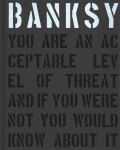 Banksy You Are an Acceptable Level of Threat and if You Were Not You Would Know About It