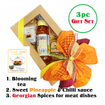 Kinkekomplekt - Hiina &otilde;itsev tee "Topelt &otilde;nn" + Magus ananass & t&scaron;illipipar kaste + Gruusia maitseained liharoogadele