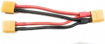 XT60 pistikupesa kaabli adapter paralleelsele aku&uuml;hendusele 14Awg kaablile Rc Lipo jaoks (2 naissoost 1 naissoost)
