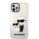 Karl Lagerfeldi &uuml;mbris iPhone 12 / 12 Pro 6,1 KLHCP12MHNKCTGT l&auml;bipaistev HC IML Glitter NFT K-C jaoks
