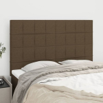 vidaXL voodipeatsid 4 tk, tumepruun, 72x5x78/88 cm, kangas