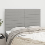 vidaXL voodipeatsid 4 tk, helehall, 72x5x78/88 cm, kangas