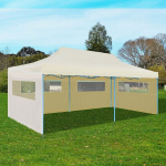vidaXL kreemjas kokkupandav pop-up peotelk, 580 x 291 x 315 cm