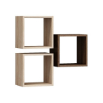 3 riiuli komplekt Solar, pruun/tammev&auml;rvi