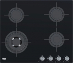 BEKO Hob HILW64222S 60 cm Gaz Black