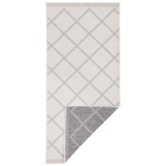 Kahepoolne vaip - matt NORTHRUGS Twin Supreme Grey Cream, 80x250 cm