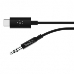 Belkin F7U079bt03-BLK, Aux 3.5 mm/USB-C, 0.9 m