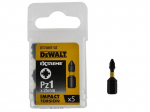 L&ouml;&ouml;ktrelli otsikute komplekt Dewalt 25mm Torsion Pz1 - DT7386T, 5 tk