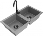 Graniitk&ouml;&ouml;givalamu Mexen Mario segisti ja sifooniga, Grey+Black