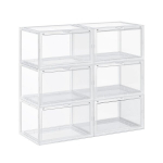 Hoiukastide komplekt Songmics 6 tk, 36x28x22 cm, l&auml;bipaistev