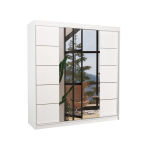 Riidekapp ADRK Furniture Dalmatia, valge