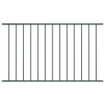 Aiapaneel vidaXL, pulberv&auml;rvitud teras, 1,7 x 0,75 m, antratsiithall, Pilka