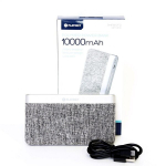 PLATINETi j&otilde;upank 10000mAh pol&uuml;meer, kangas, helehall [44243]