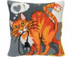 Tikkimiskomplekt padi "Kaval kass" Collection D'Art 40x40cm