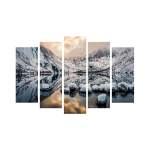 Viieosaline reproduktsioon J&auml;rv m&auml;gede vahel