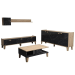 Elutoa m&ouml;&ouml;blikomplekt Kalune Design Sumer G7030, pruun/must