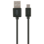 USB-mikro-USB kaabel nutitelefoni jaoks - PHONEKIT CONTACT - 1 m - Must - Mees naine - K&otilde;rge kiirus