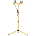 vidaXL statiiviga LED prožektor, 2 x 10 W, soe valge