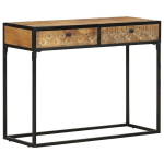vidaXL konsoollaud 100 x 35 x 75 cm, mangopuit